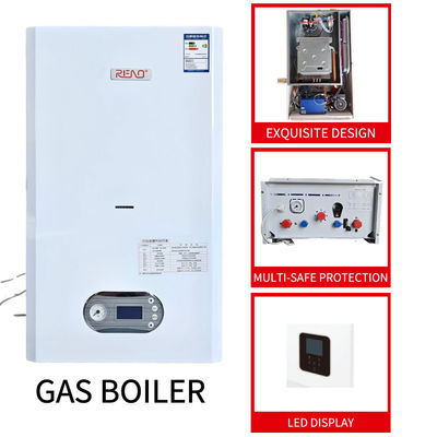 डुअल फंक्शन गैस वॉल हंग बॉयलर स्टेनलेस स्टील 30kw Lpg कॉम्बी बॉयलर