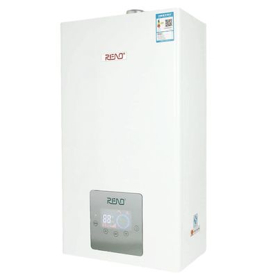 स्टेनलेस स्टील पैनल वॉल माउंट गैस कॉम्बी बॉयलर 32kw गर्म पानी बॉयलर